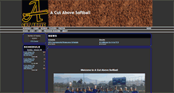 Desktop Screenshot of acutabovesoftball.com
